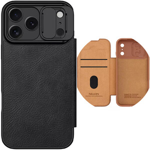 قاب چرمی کلاسوری آیفون 17 پرومکس نیلکین Nillkin Qin Pro Leather