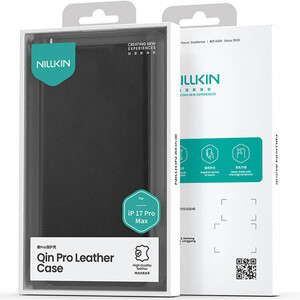 کاور کلاسوری چرمی آیفون 17 پرومکس نیلکین  باکیفیت