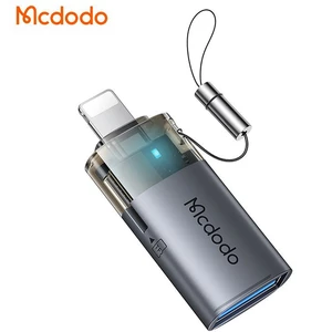 مبدل اوتی‌جی یو اس بی به لایتنینگ و میکرو اس دی مک دودو