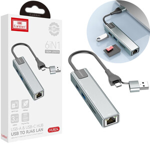 هاب USB و تایپ‌سی 5 پورت ارلدام ET-HUB24