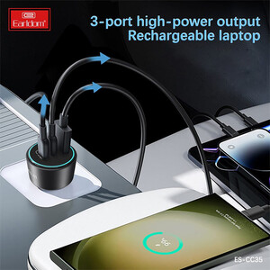 شارژر فندکی سه‌ پورت ارلدام