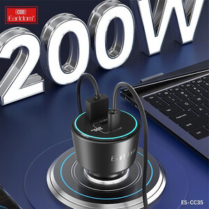 کیفیت شارژر فندکی فست شارژ ماشین تایپ سی و یو اس بی 100 وات ارلدام