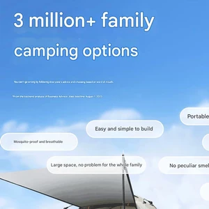 چادر کمپینگ ضدآب ضدآفتاب مقاوم در برابر باد شدید