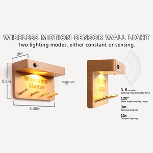 قیمت جاکلیدی دیواری چوبی مغناطیسی به همراه سنسور نور
