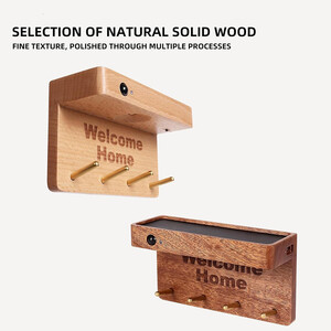 بهترین جاکلیدی دیواری چوبی مغناطیسی به همراه سنسور نور