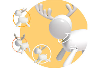 بهترین چراغ رومیزی سیلکونی  فانتزی طرح گوزن Cartoon deer small night light USB charging sleep with silicone LED elk light children