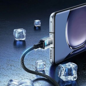 سیم شارژر سوپر فست شارژ یو اس بی به تایپ سی 100 وات 6 آمپر 2 متری بیسوس