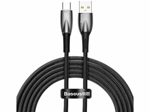 کابل سوپر فست شارژ یو اس بی به تایپ سی 100 وات یک متری بیسوس Baseus Glimmer Type-C Fast Charging Data Cable CADH000401
