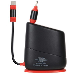 فروش کابل شارژ سریع تایپ‌سی به تایپ‌سی 66 وات جمع‌شونده 130 سانتی‌متری پرووان