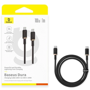 کابل سوپر فست شارژ تایپ‌سی به تایپ‌سی 100 وات یک متری بیسوس