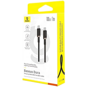 کابل سوپر فست شارژ تایپ‌سی به تایپ‌سی 100 وات یک متری بیسوس