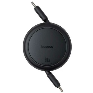 کابل شارژ دوسر تایپ‌سی جمع‌شونده 60 وات یک متری بیسوس