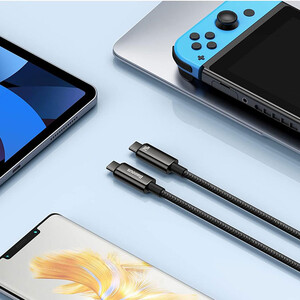 خرید کابل دوسر تایپ سی  یک متری 240 وات بیسوس