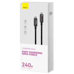 جعبه کابل تایپ سی به تایپ سی 240 وات 2 متری بیسوس CB00003/CAWJ040101