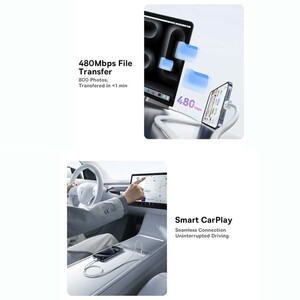 کابل شارژ تایپ سی به تایپ سی 100 وات یک متری بیسوس