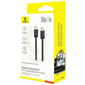 کابل شارژ تایپ سی به تایپ سی 100 وات یک متری بیسوس