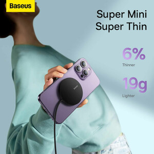 فروش شارژر  بی‌سیم مغناطیسی 15 وات بیسوس