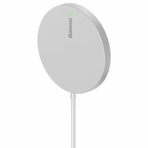 فروش شارژر وایرلس مگنتی سفید بیسوس