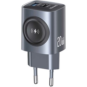 شارژر دیواری تایپ‌سی 20 وات و یو‌اس‌بی 18 وات و شارژر اپل‌واچ یوسامز CC293 T67