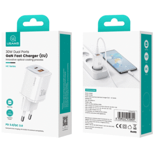 شارژر دیواری تایپ سی و یو اس بی  30 وات