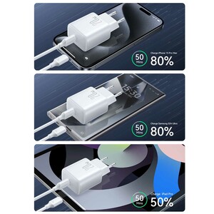 شارژر دیواری فست شارژ تایپ سی 20 وات جویروم