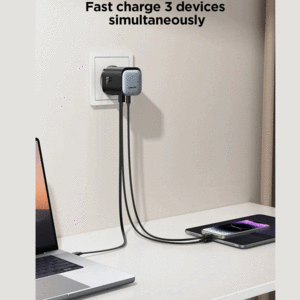 خرید شارژر دیواری فست تایپ سی و یو اس بی 65 وات جویروم