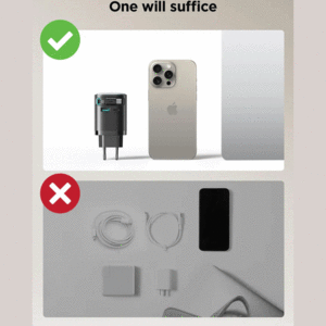 فروش شارژر دیواری فست تایپ سی و یو اس بی 65 وات جویروم