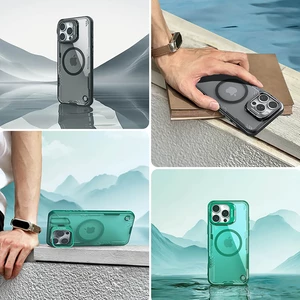 خرید قاب شفاف مگنتی محافظ گوشی آیفون 16 پرو مکس نیلکین