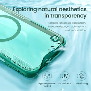 کیفیت قاب شفاف مگنتی محافظ گوشی آیفون 16 پرو مکس نیلکین