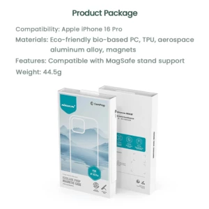 قاب شفاف مگنتی محافظ گوشی آیفون 16 پرو مکس نیلکین