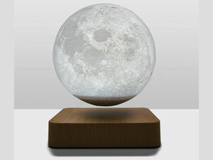 چراغ خواب ماه شناور مغناطیسی پرینت سه بعدی معلق Magnetic levitation moon lamp romantic light levitation 3D printing