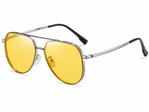 قیمت عینک آفتابی پولاریزه karen bazaar CP8809 New polarized toad mirror double beam stainless steel sunglasses