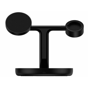 شارژر بی سیم مگنتی رومیزی آیفون 20 وات و پایه نگهدارنده موبایل 3 در 1 بیسوس Baseus Swan 3-in-1 Wireless Magnetic Charging Bracket 20W WXTE000001