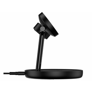 شارژر بی سیم مگنتی رومیزی آیفون 20 وات و پایه نگهدارنده موبایل 3 در 1 بیسوس Baseus Swan 3-in-1 Wireless Magnetic Charging Bracket 20W