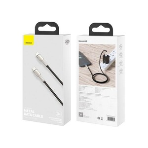 کابل لایتنینگ به تایپ سی بیسوس Baseus Cafule Metal Type-C to Lightning PD Cable 20W 1m