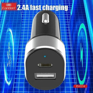 شارژر فندکی USB و Type‑C ارلدام