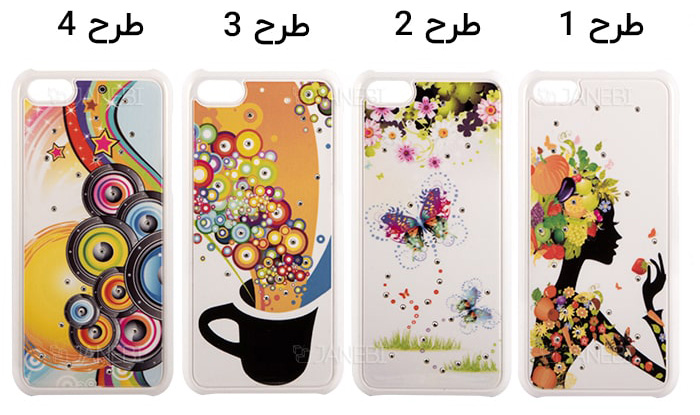 قاب طرح&zwnj;دار آیفون 5C