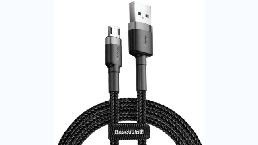 کابل شارژ و انتقال دیتای بیسوس مدل Baseus cafule Cable USB For Micro 2A 2m