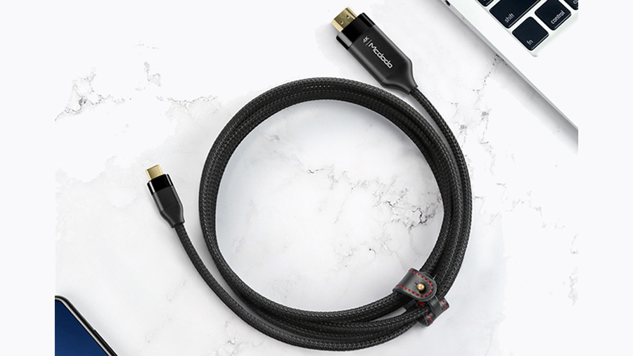 کابل مبدل تایپ سی به اچ دی ام آی مک دودو MCDODO CA-588 Type-C to HDMI 2M دارای بدنه بادوام