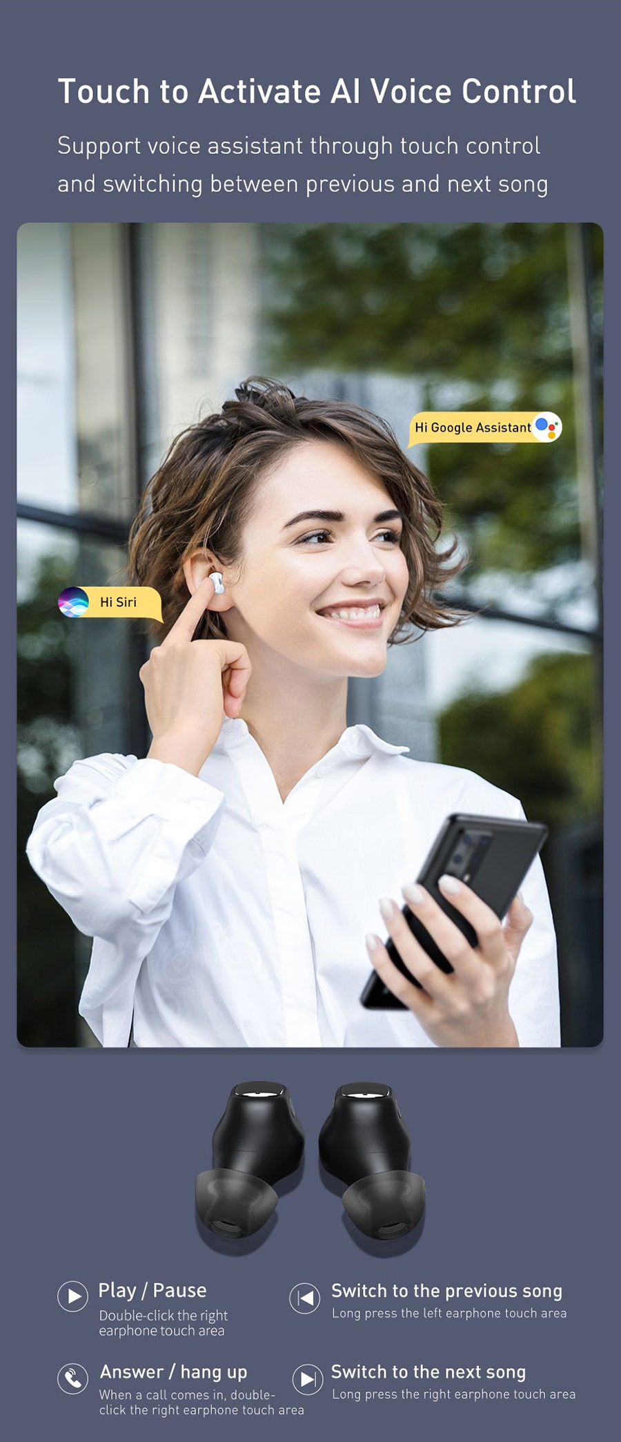 هندزفری بیسیم بیسوWM01