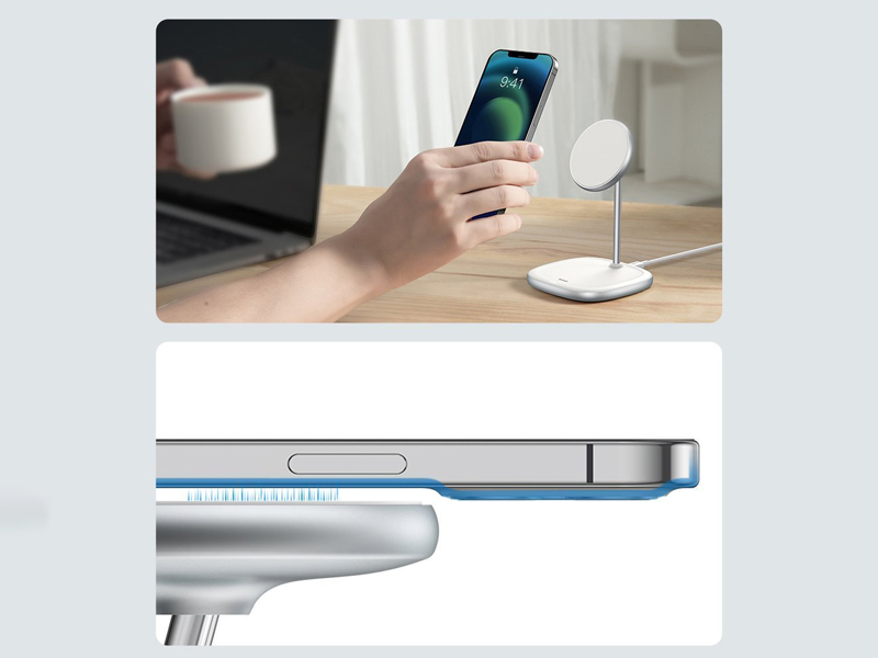 هولدر و شارژر وایرلس دو کاره بیسوس