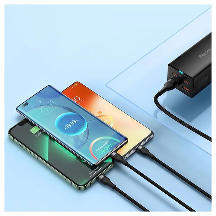 شارژ همزمان سه دستگاه با کابل بیسوس