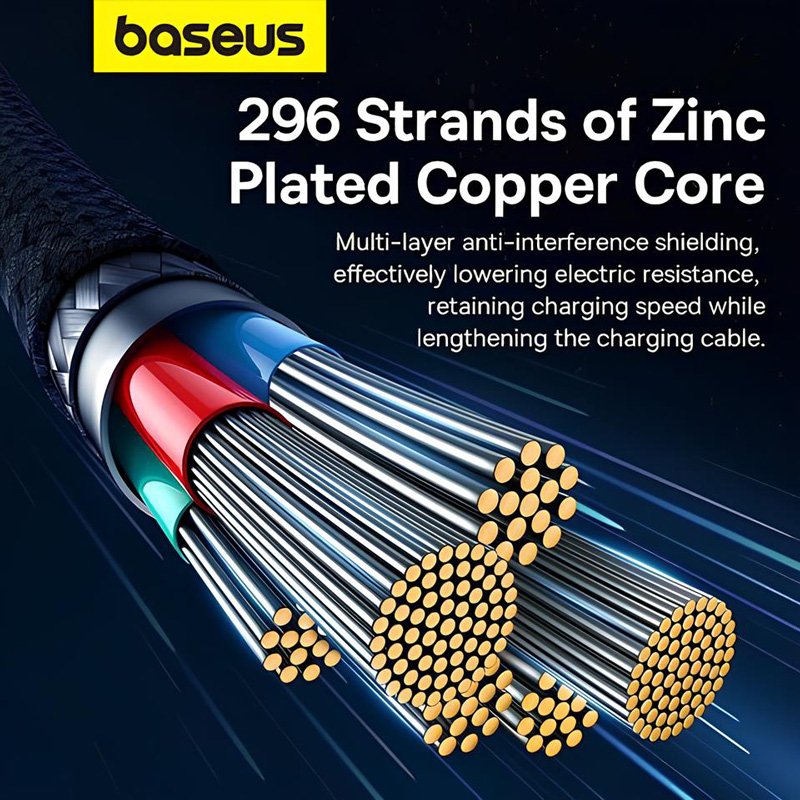 کابل بسیار قطور فست شارژ بیسوس