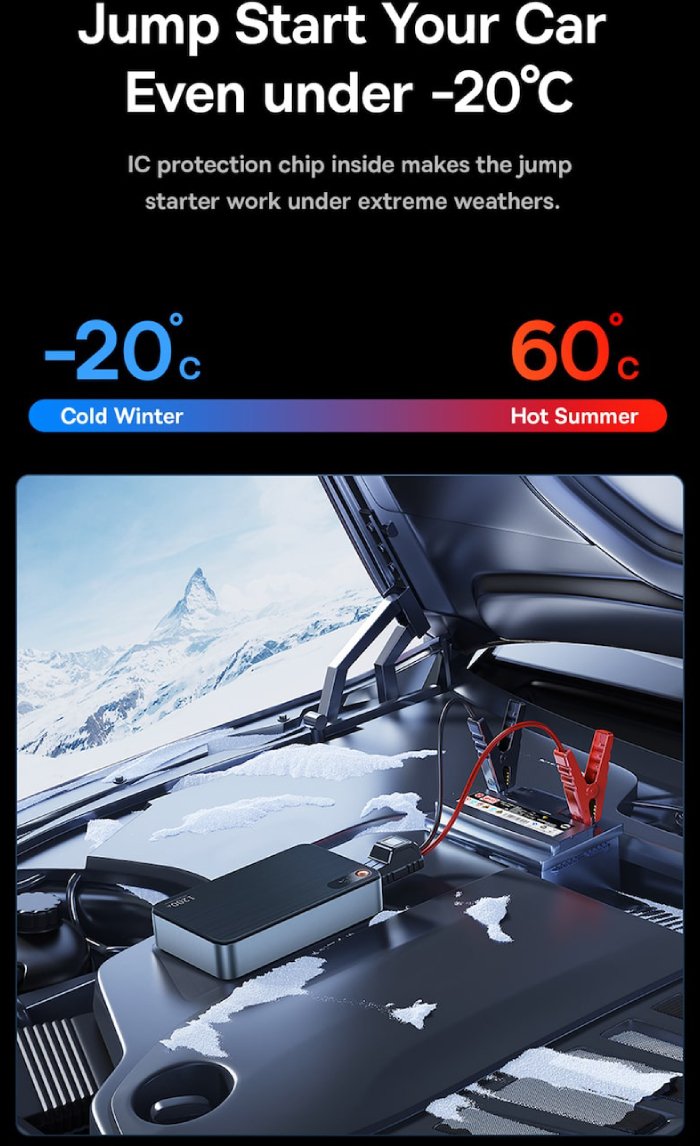 تحمل دمایی بالای جامپ استارتر