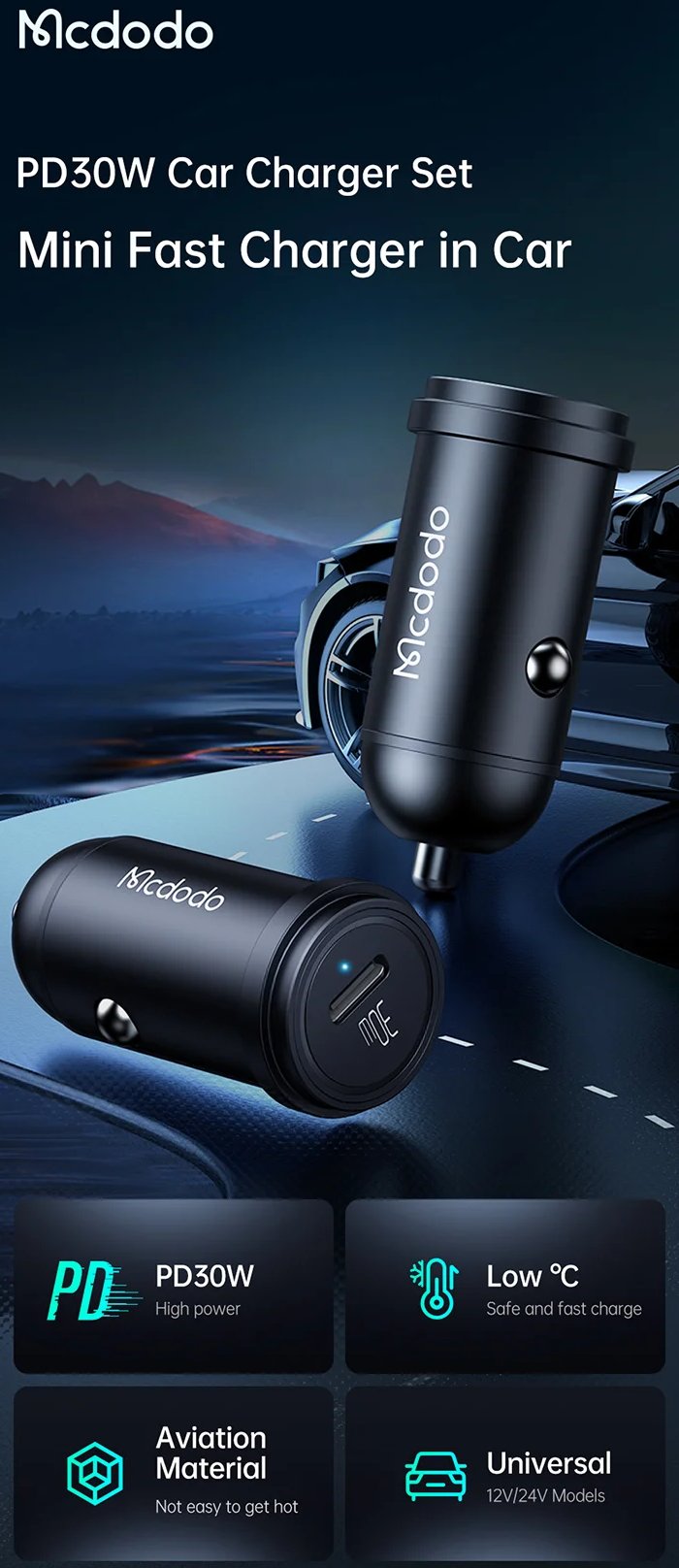 شارژر فندکی فست تایپسی