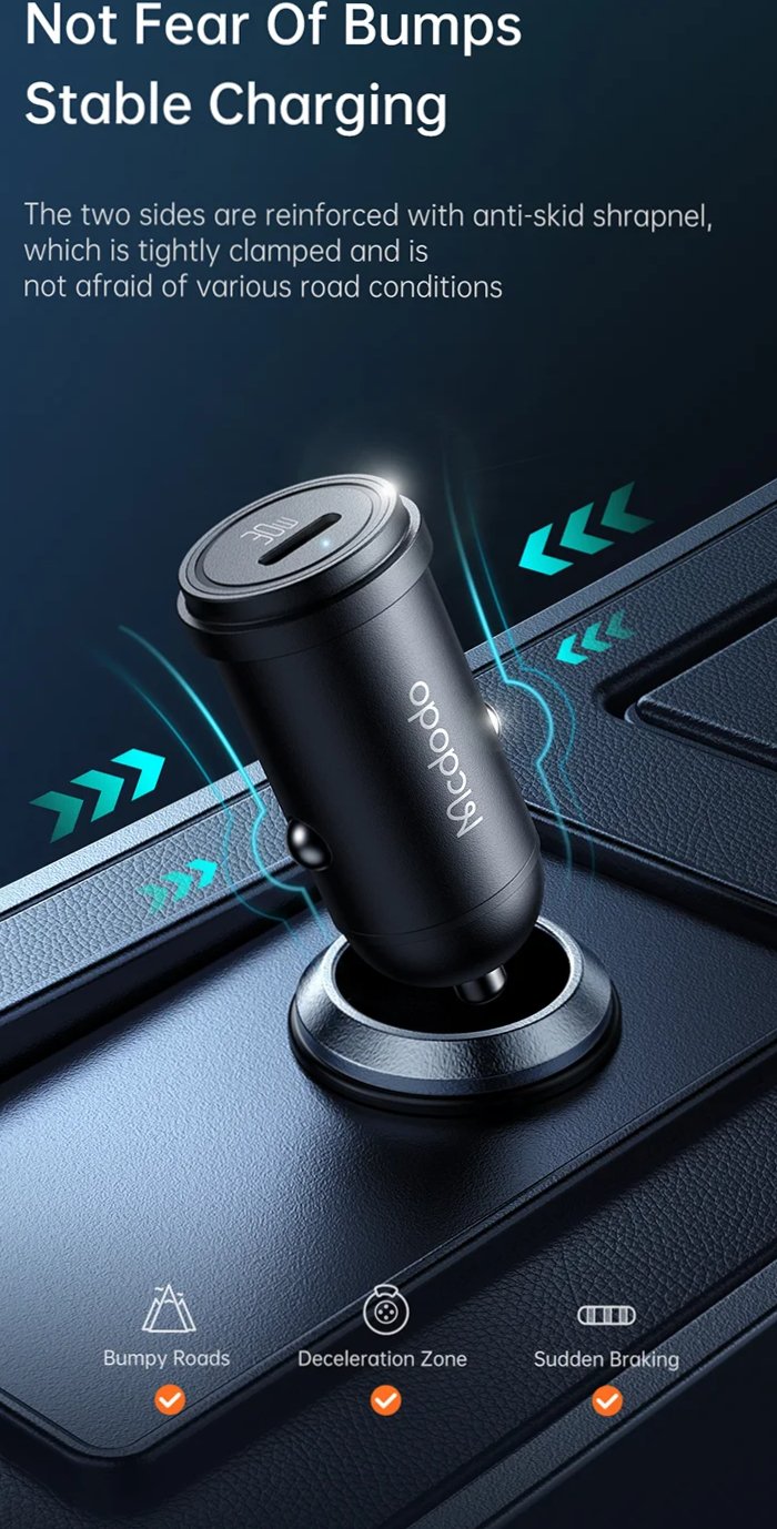 شارژ پایدار سریع فندکی خودرو