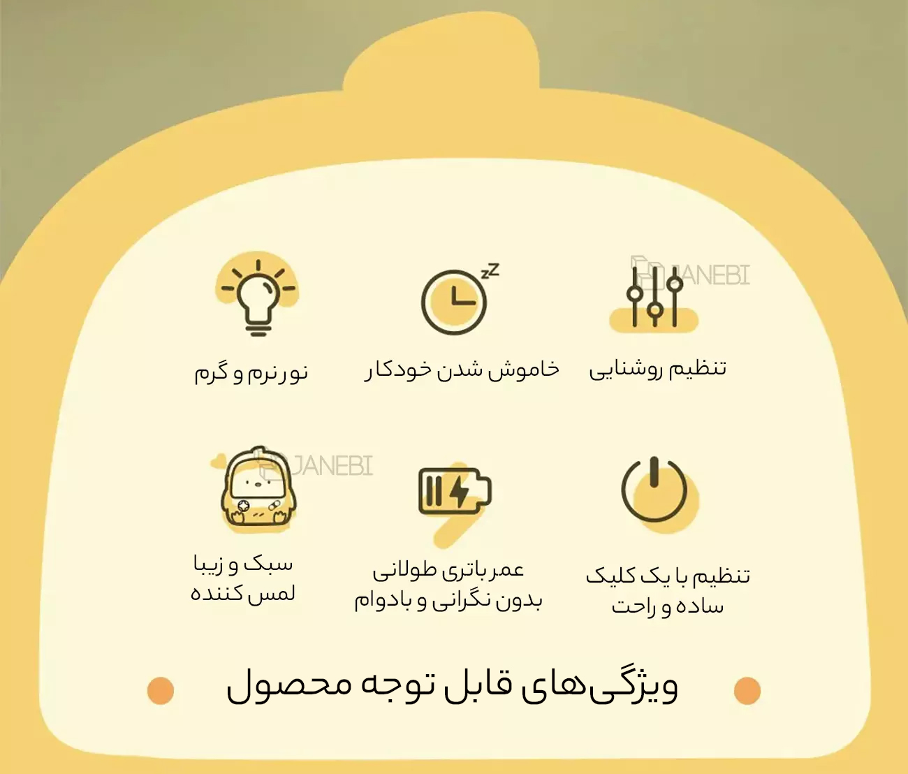 ویژگی‌های لامپ شب خواب
