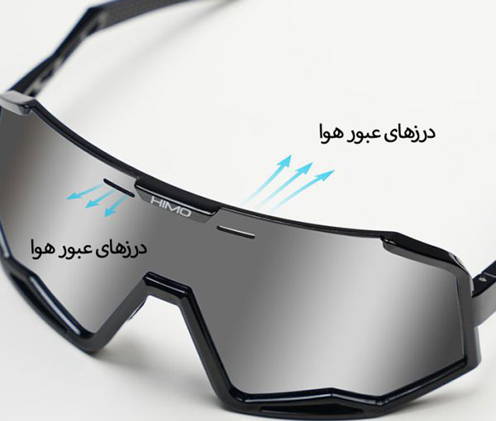 درزهای عبورهای عینک ورزشی