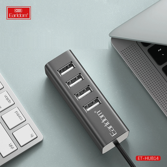 هاب متصل به لپتاپ و تلویزیون