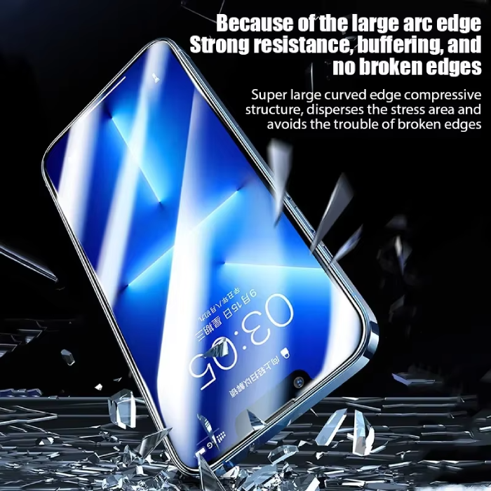 گلس لبه نشکن مقاوم آیفون